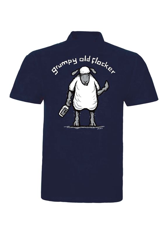Flockers | Grumpy Old Flocker| Short Sleeved Polo|