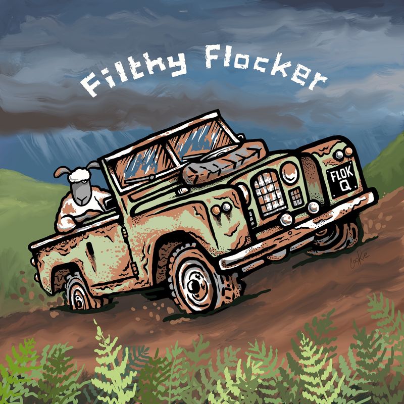 Flockers | Filthy Flocker | Car Sticker | STFL03