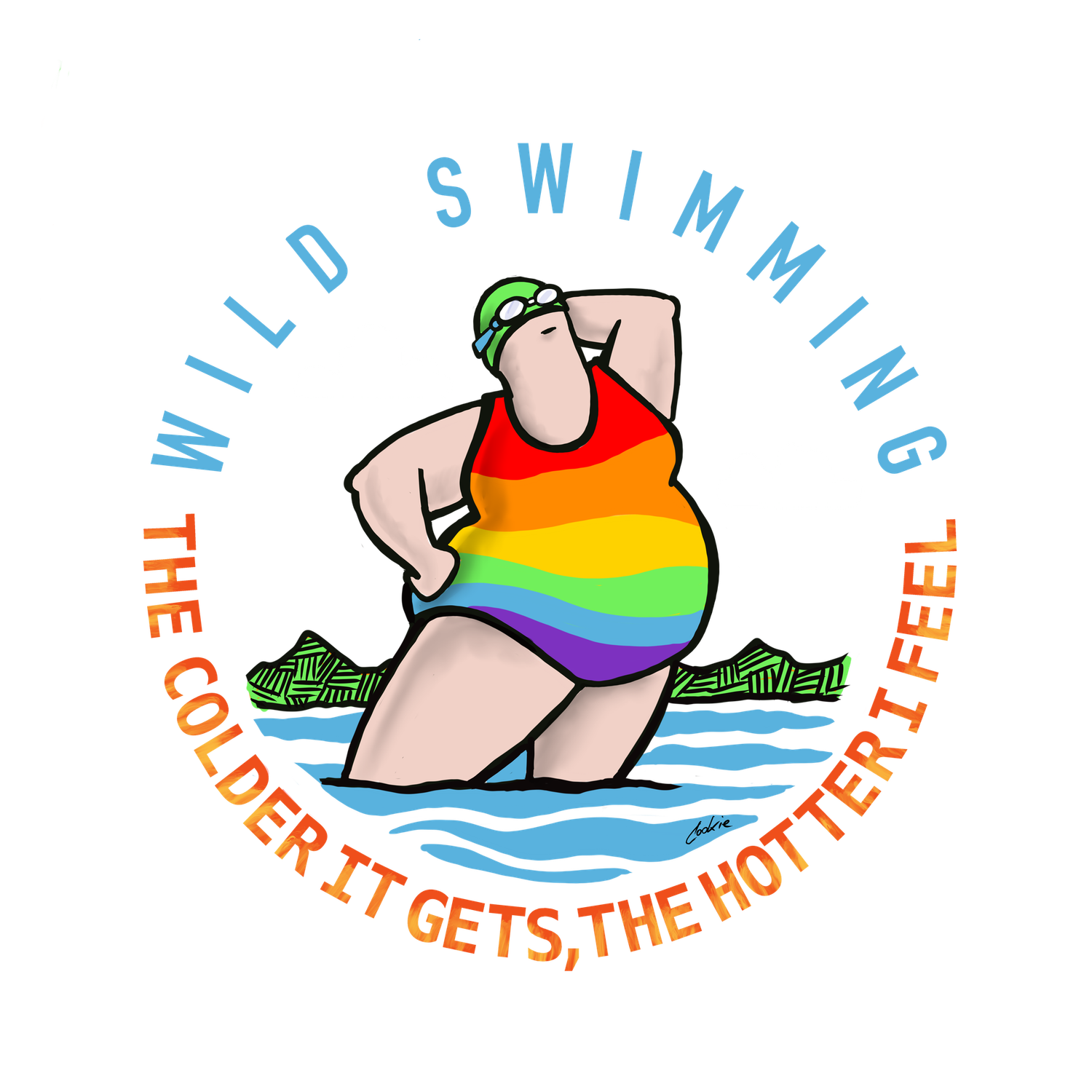 Flocker | Swim Like It&#39;s Hot | Car Sticker | STKM