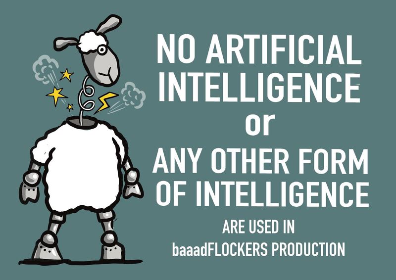 Flockers | Artificial Intelligence | Metal Sign