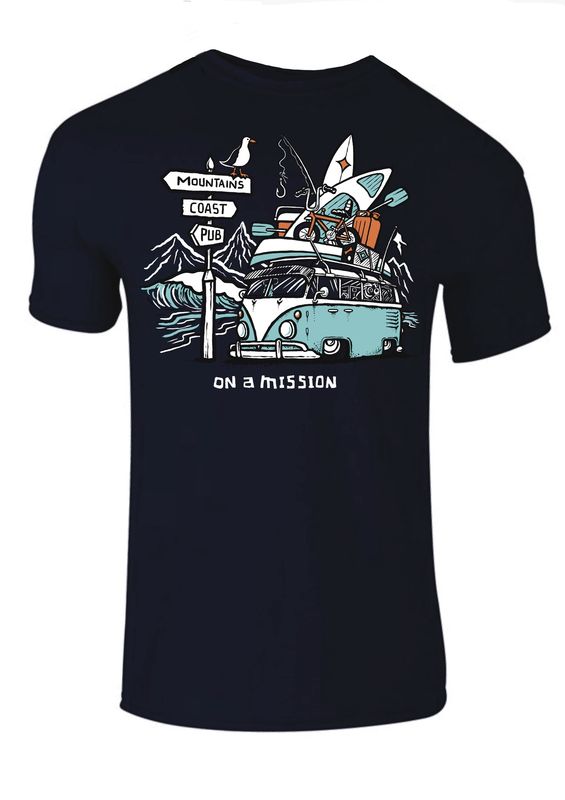 Flockers | On A Mission | Men&#39;s T-Shirt | C03