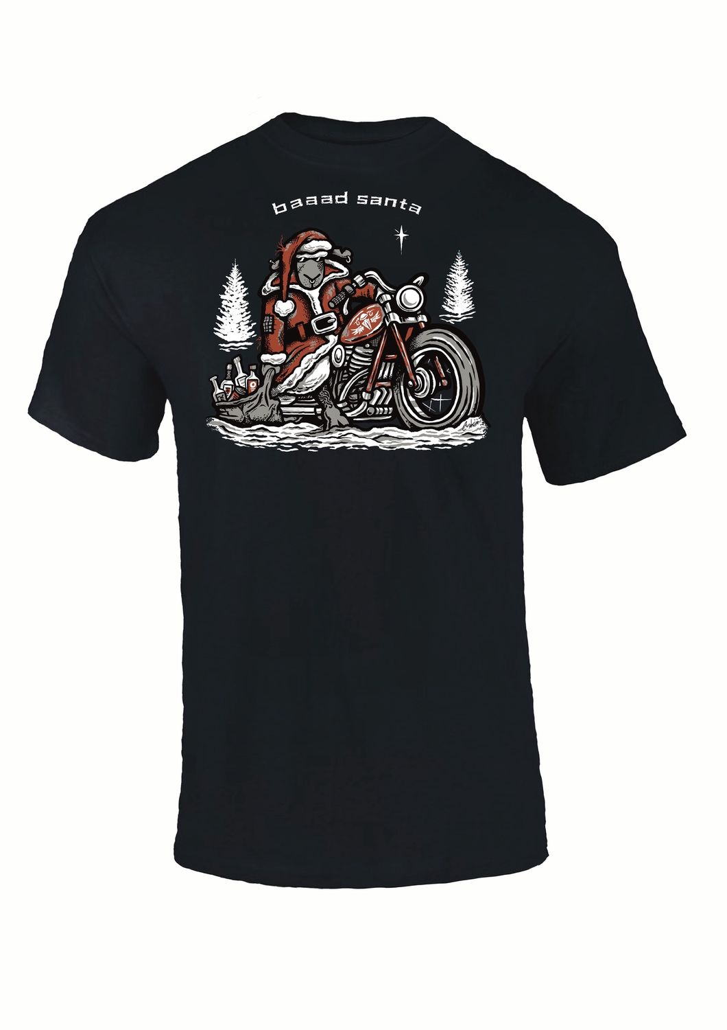 Flockers | Baaad Santa | Christmas T-shirt | 2025