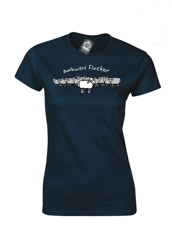 Flocker | Awkward | Ladies Loose Fitting T-Shirt | Mooody | M02