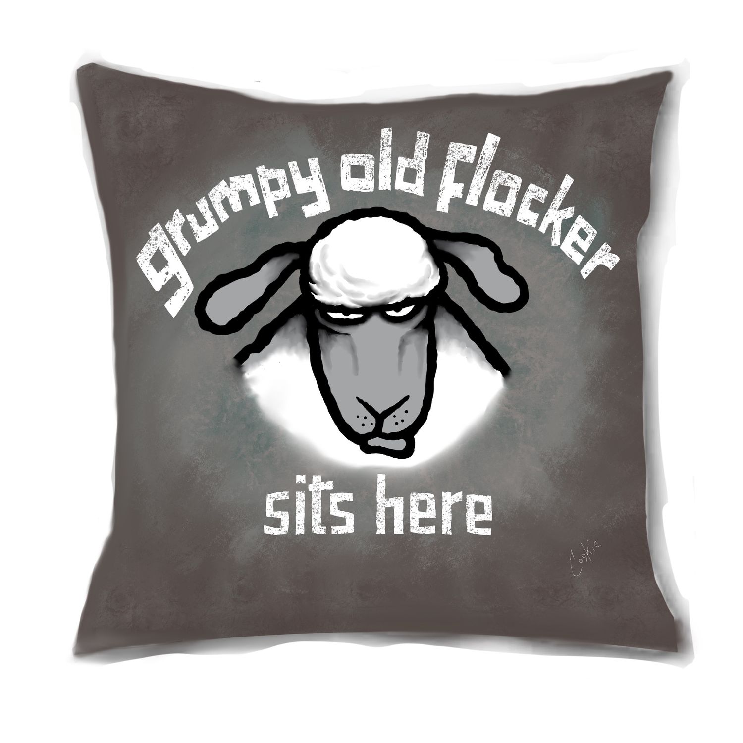 Flocker | Grumpy Old Flocker | Cushion
