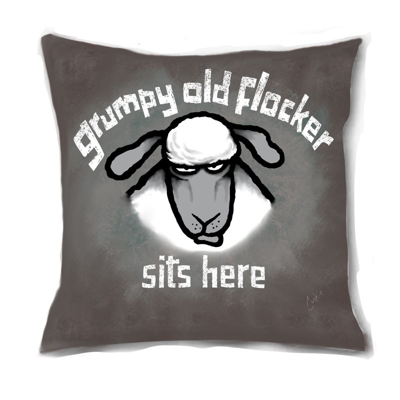 Flocker | Grumpy Old Flocker | Cushion
