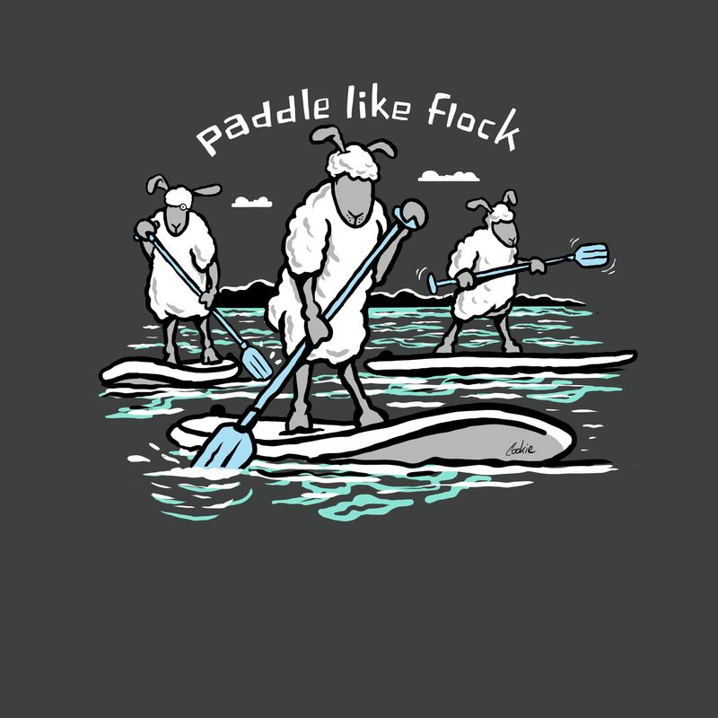 Flocker | Paddle Like Flock -  SUP | Metal Wall Sign
