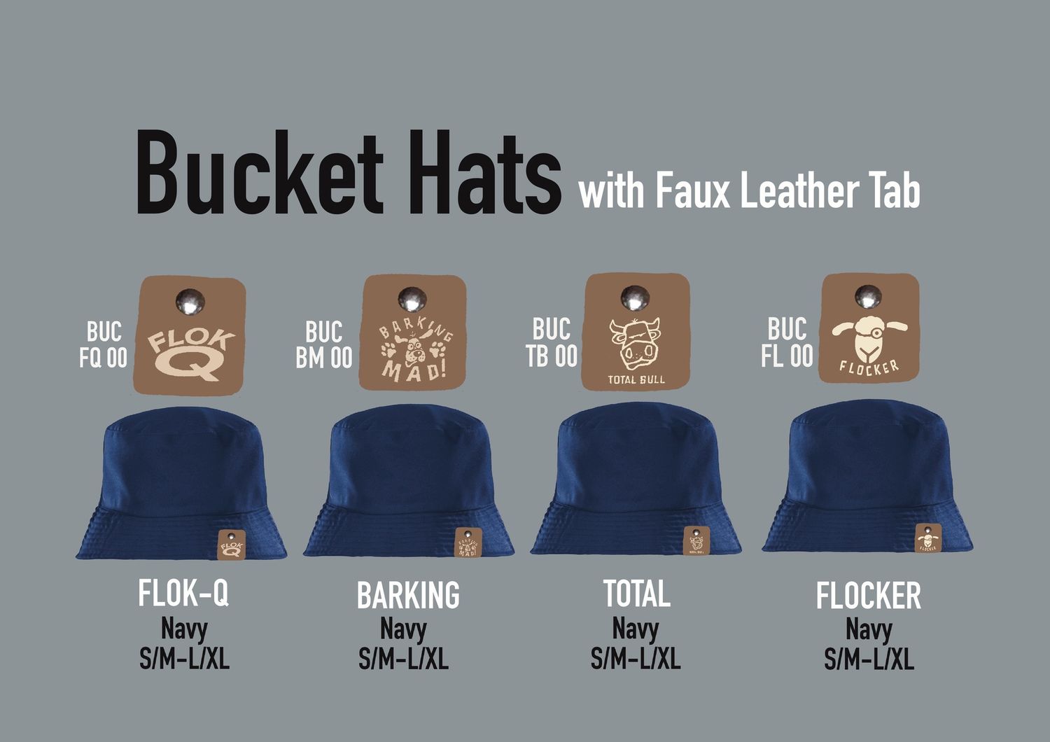 Flockers|  Bucket Hats | Total Bull | BUCTB00