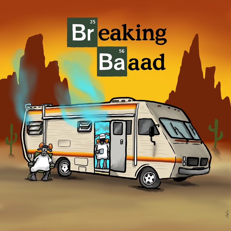 Metal Wall Sign | Breaking Baaad
