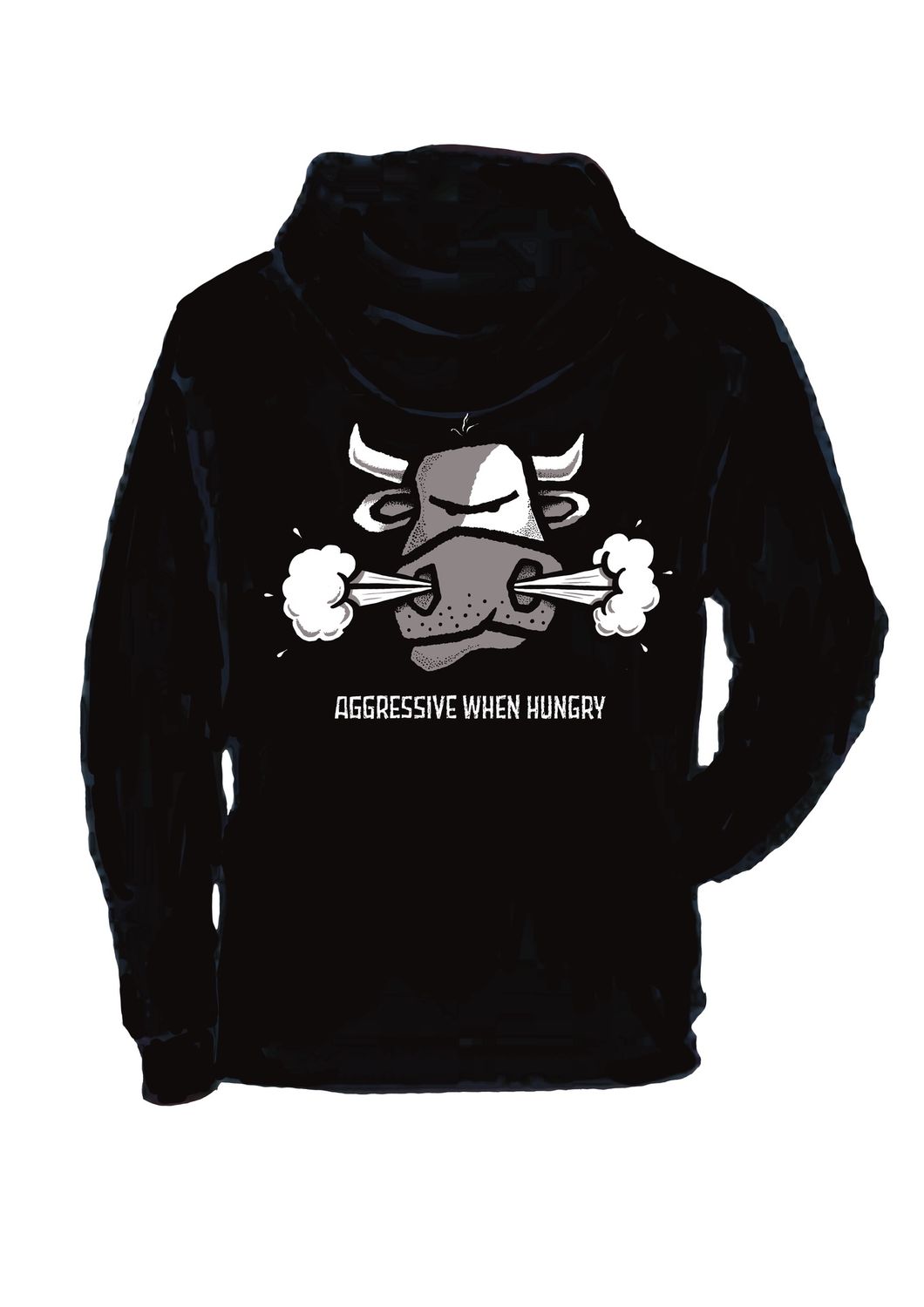 Flocker| Aggressive When Hungry | Rugged Hoodie