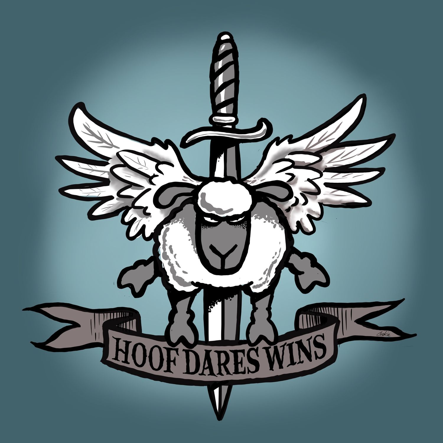 Flockers | Hoof Dares Wins | Metal Wall Signs