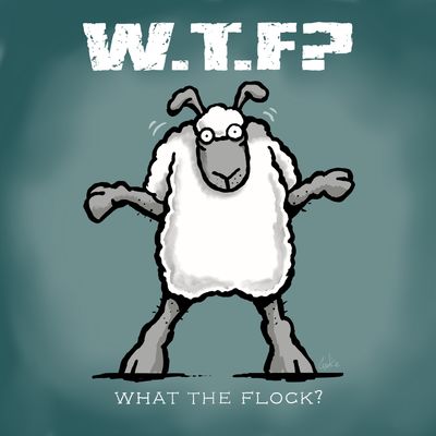 WTF | Metal Man Cave Sign | Flockers