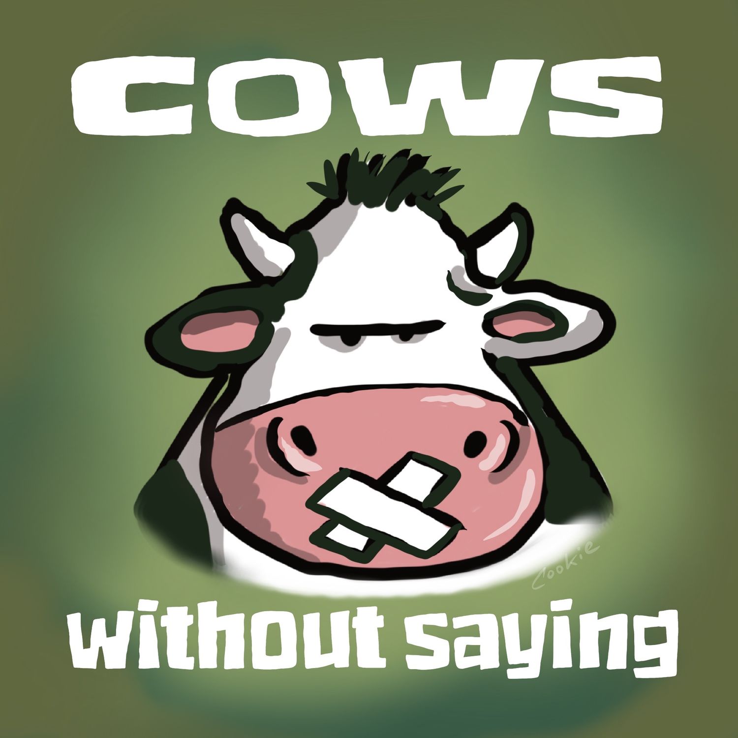 Flockers | Cows without saying  | Metal wall Sign