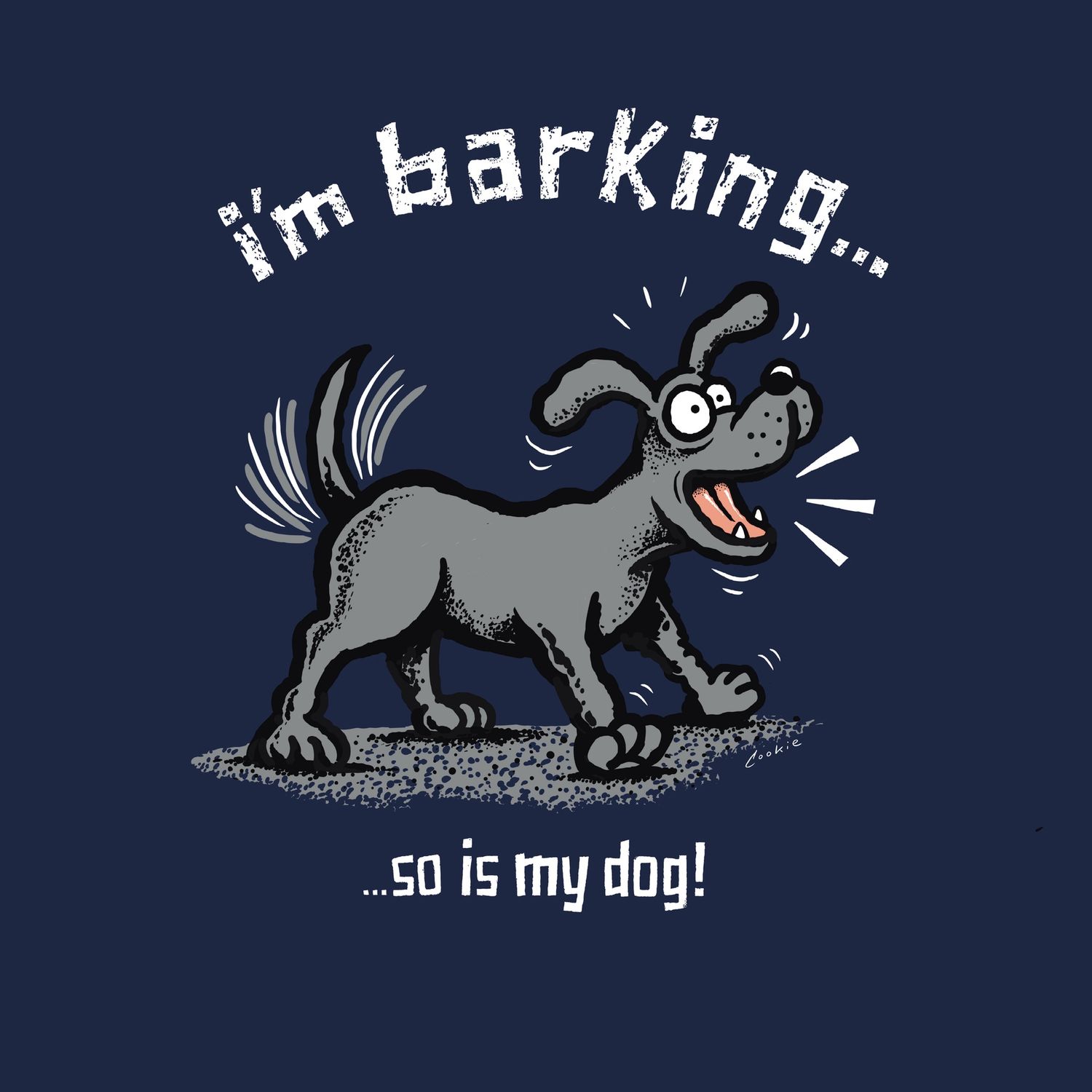 Flockers | I&#39;m Barking.. So is my Dog! | Metal Wall Sign