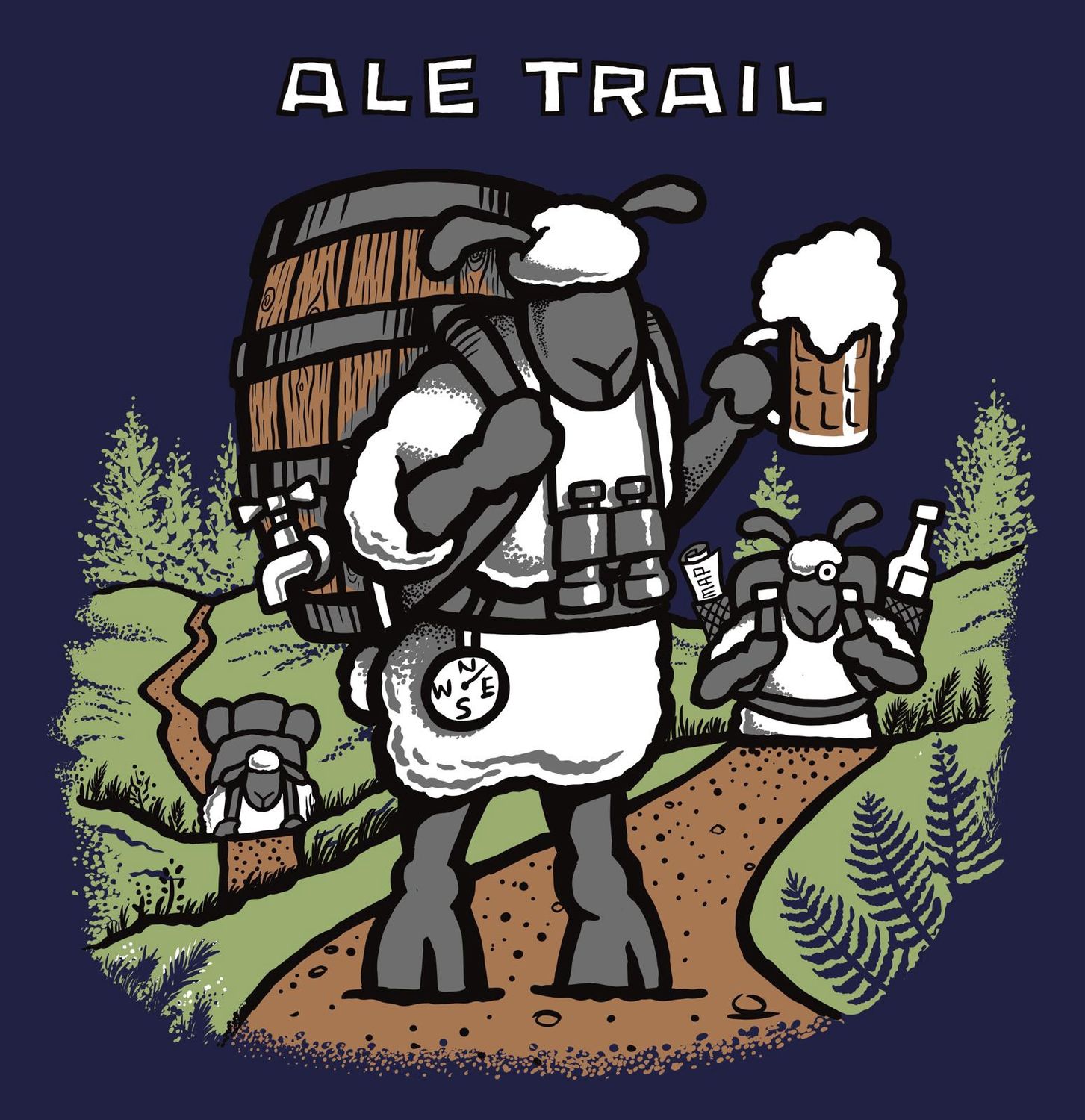 Flockers | Ale Trail | Metal Wall Sign