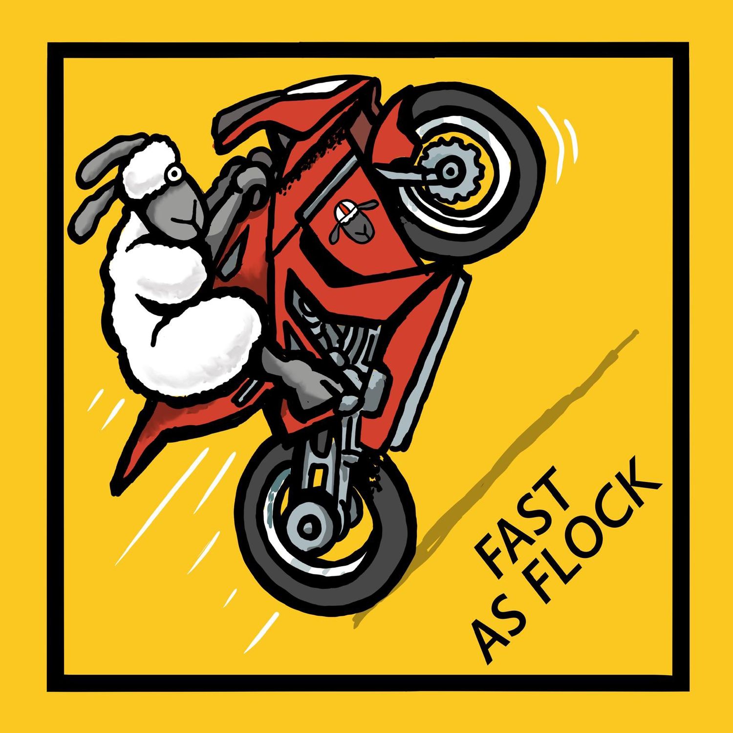 Flockers | As Fast As Flock | Metal Sign