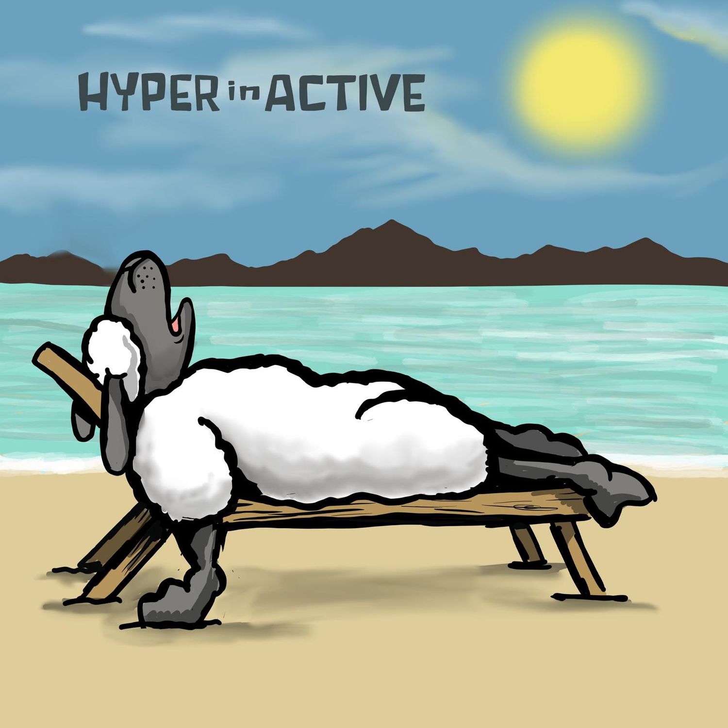 Flocker| Hyper in  Active | Metal Metal Sign