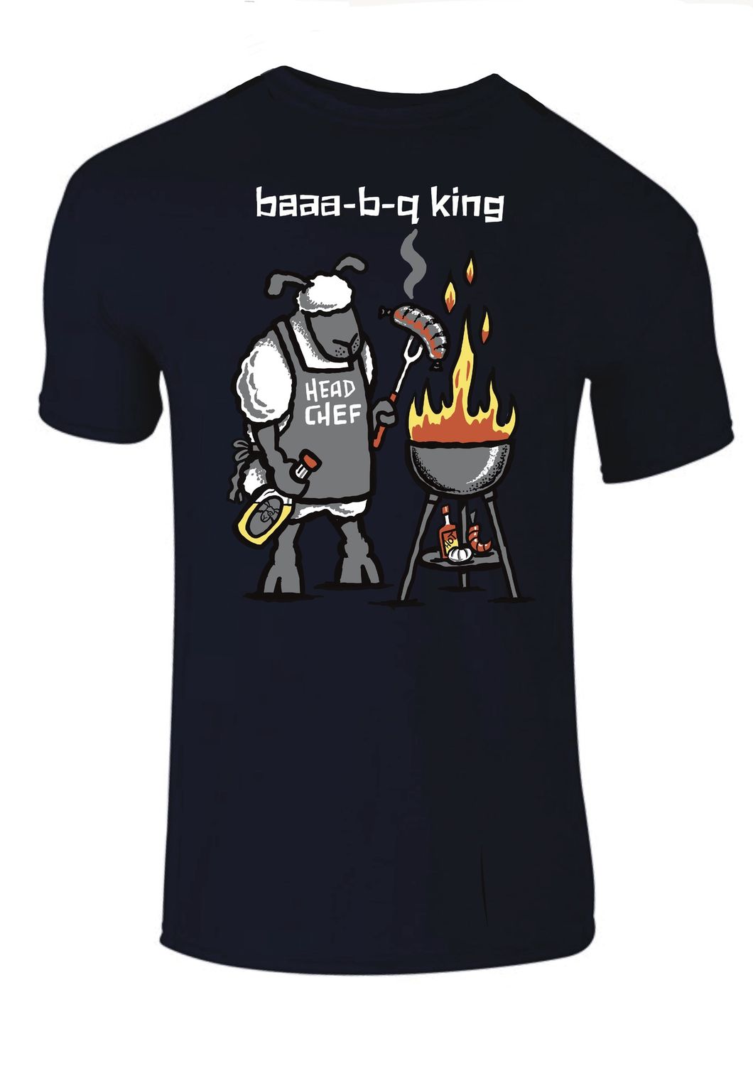 Flockers | BAAA-B-Q King | Men&#39;s T-shirt