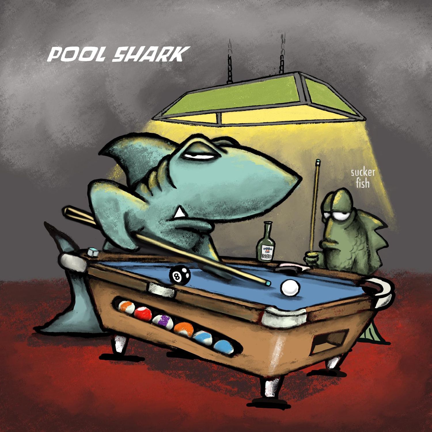 Flockers |  Pool Shark | Metal Wall Sign
