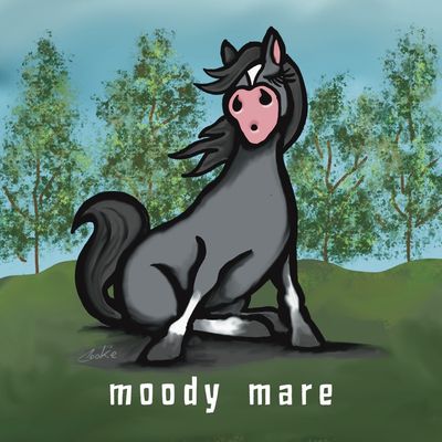 Mooody Mare | Metal Man Cave Sign | Flockers