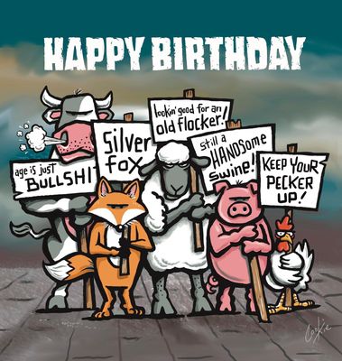 Flocker | Flocked Off! | Happy Birthday Greetings Cards
