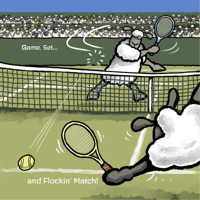 Flockers | Tessie Tennis  | Metal Sign