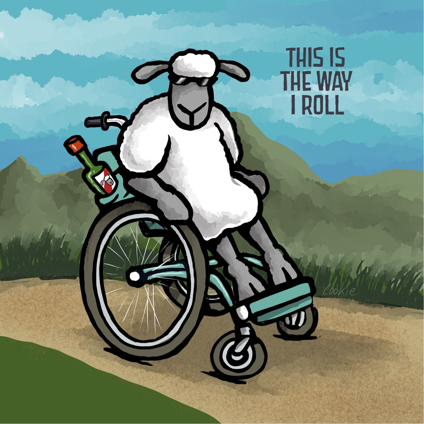 Flockers | This is The Way I  Roll| Metal Art Decor