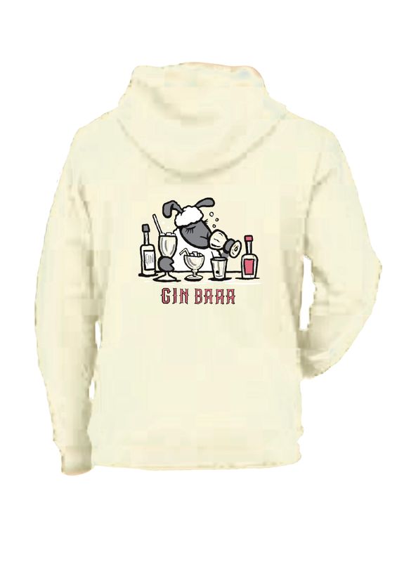 Zipped Rugged Hoodies - Gin Baaa Hoodie