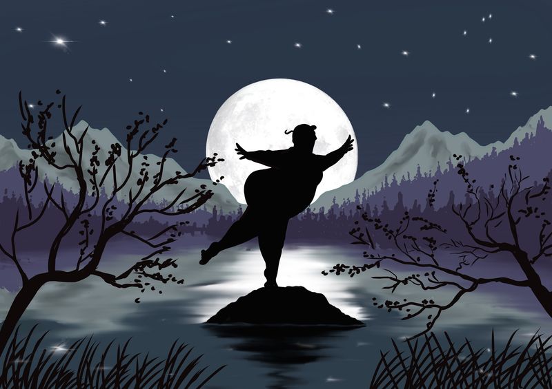 Flocker | Moon Dance | Kimmer Coffee Coaster