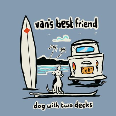 Barking Mad Fridge Magnet | Van's Best Friend V1