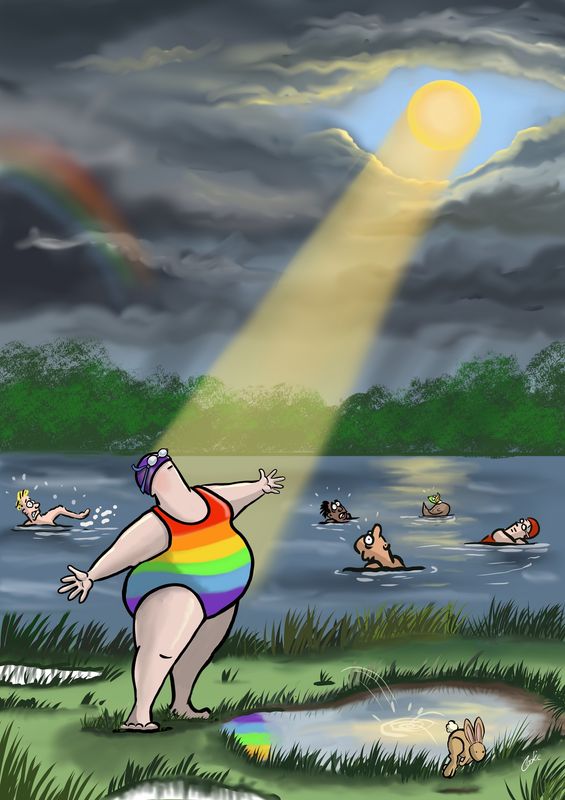 Kimmer Fridge Magnet | Ray Of Sunlight