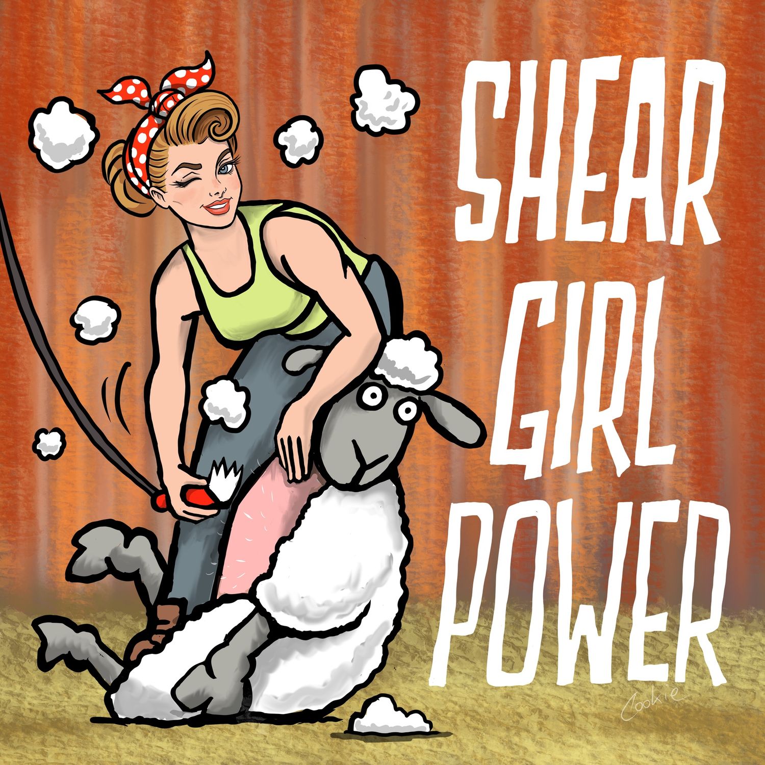 Flocker | Shear Girl Power | Fridge Magnet