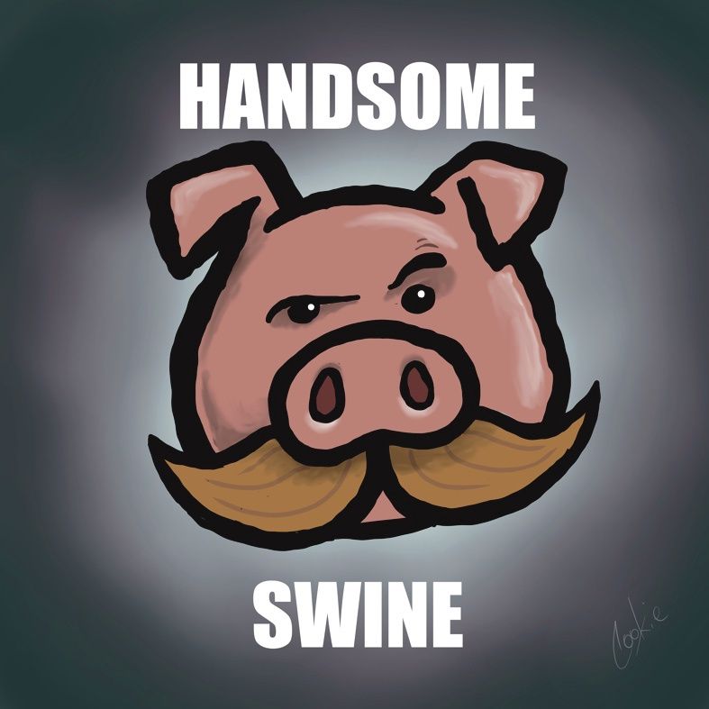 Flockers Fridge Magnet | Handsome Swine