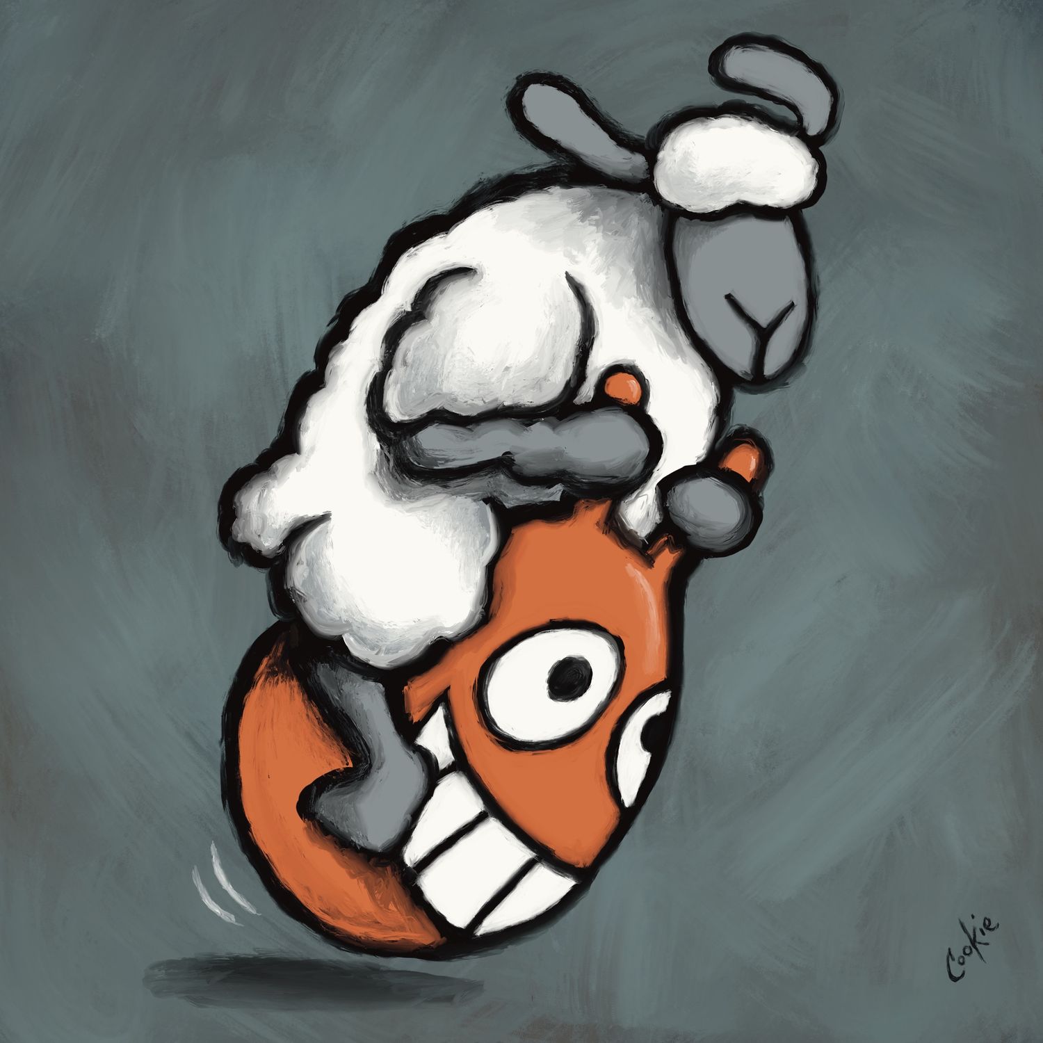 Flocker | Space Hopper | Fridge Magnet