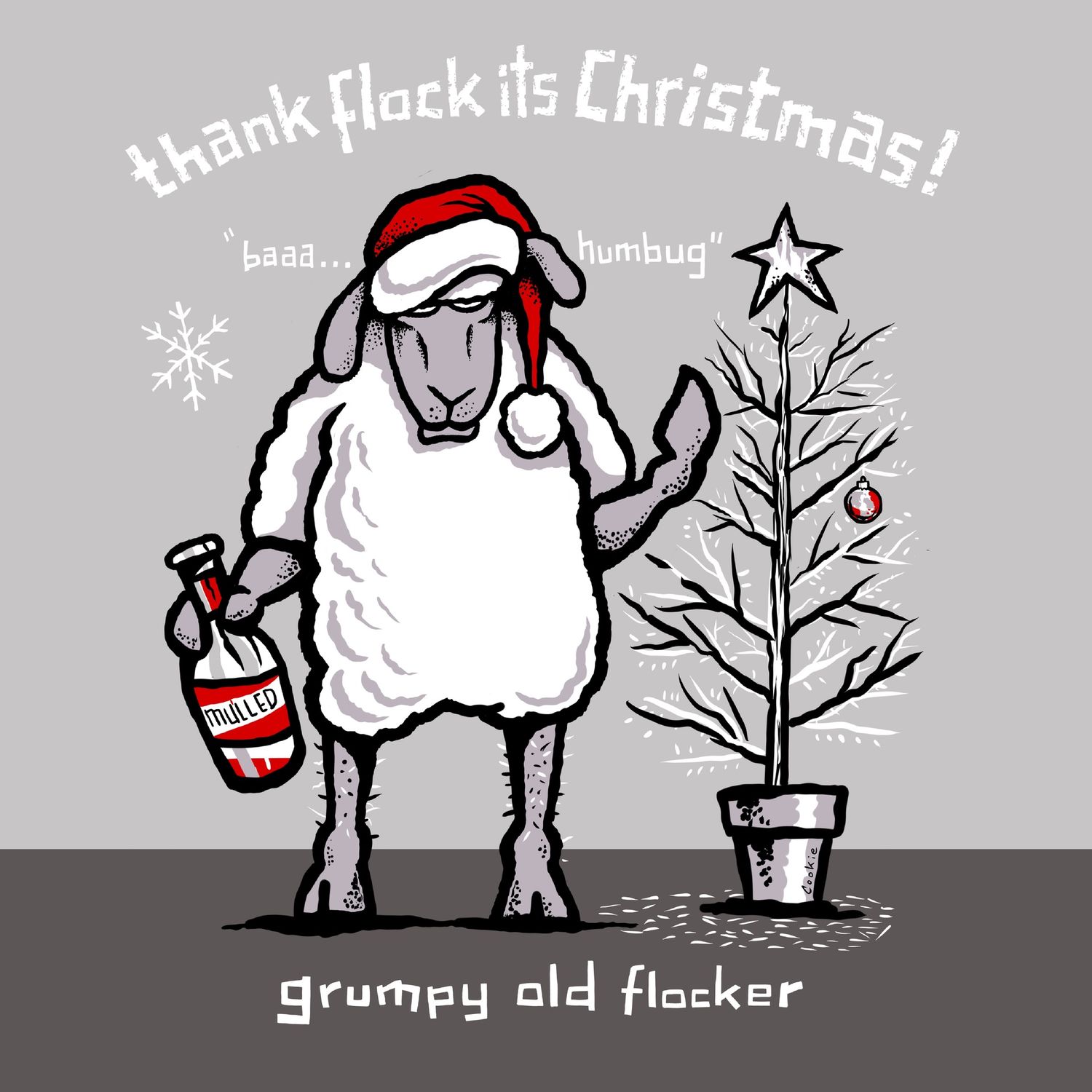 Flocker | Thank Flock Its Christmas | Christmas Greeting Card
