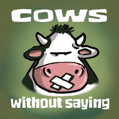 Flockers |Cows With out Saying | Metal Wall Signs