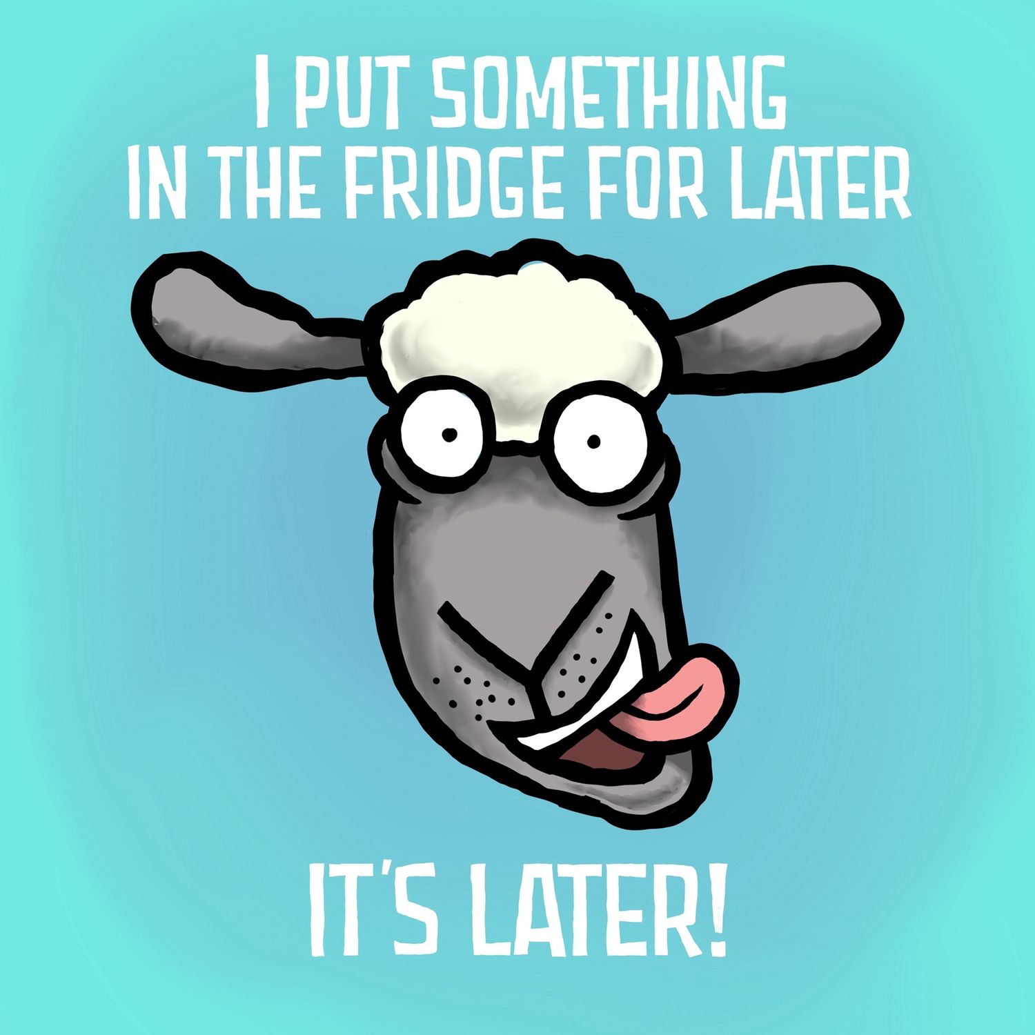 Flocker | It&#39;s Later | Fridge Magnet