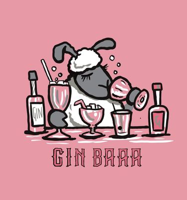 Gin Baaa | Metal Man Cave Signs | Flockers