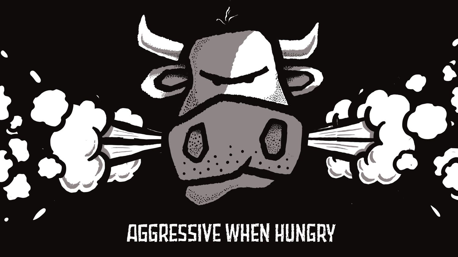 Flocker | Aggressive When Hungry | Fridge Magnet