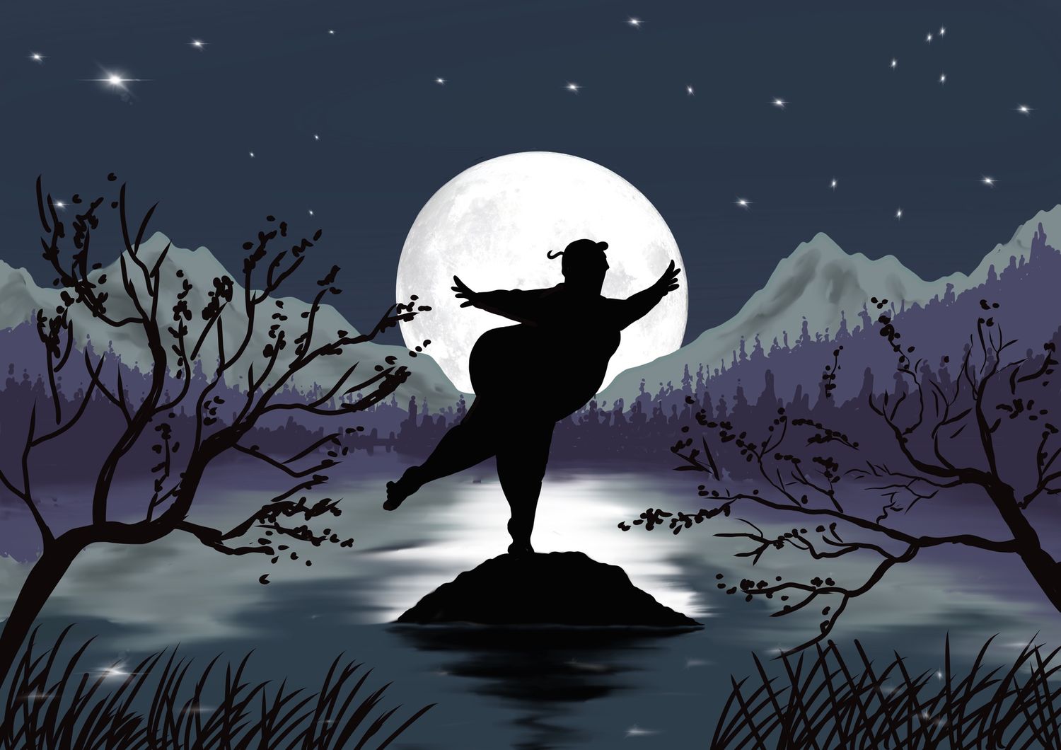 Flocker | Moon Dance | Kimmer Metal Sign