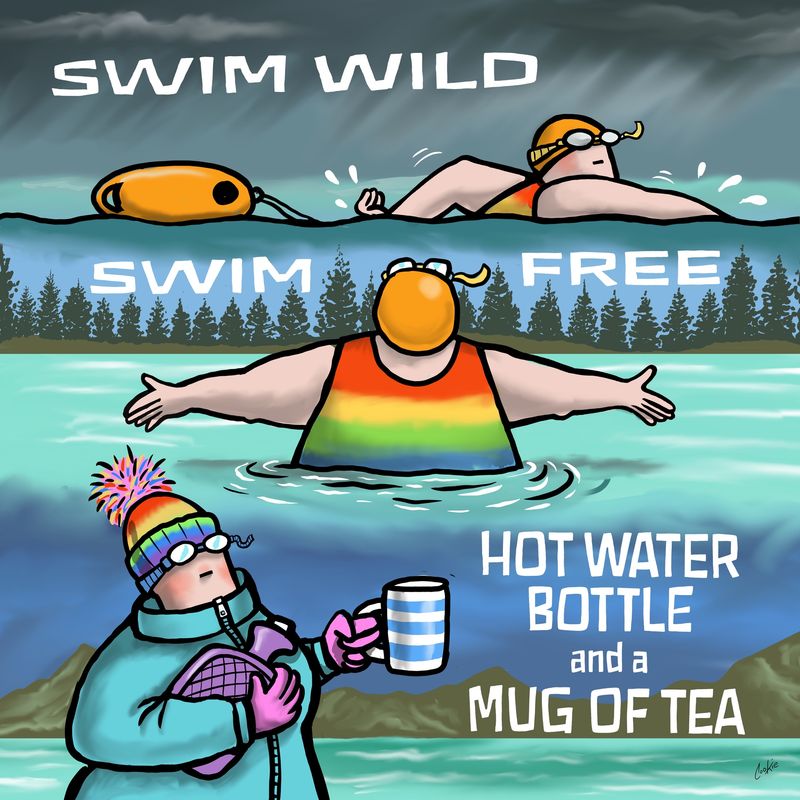 Flocker | Swim Wild/ Swim Free | Metal Sign