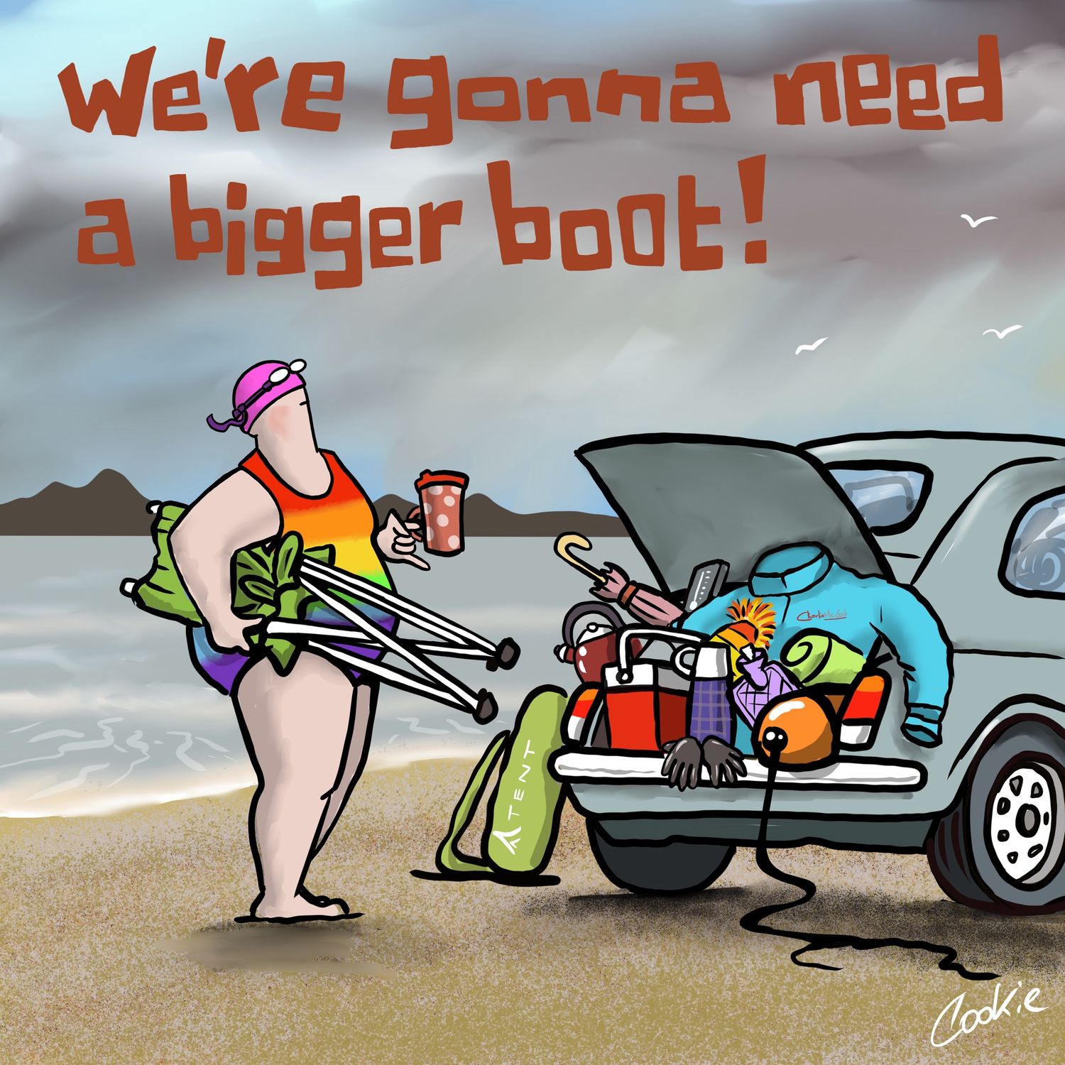 Flocker | Going To Need A Bigger Boot | Kimmer Fridge Magnet