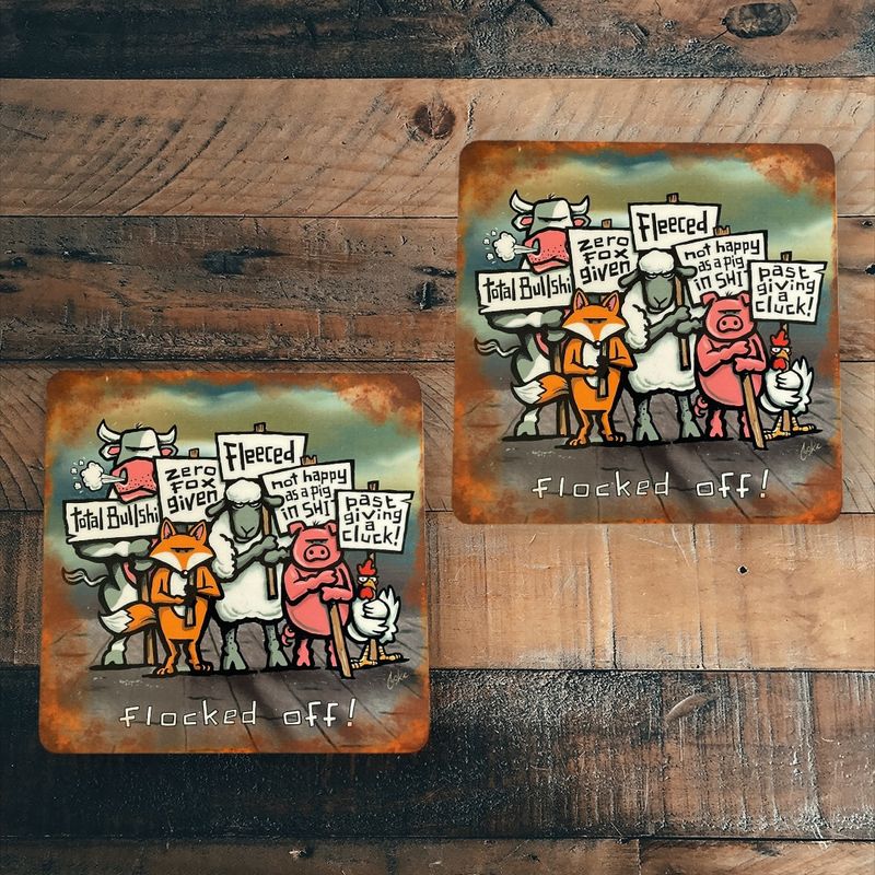 Flocker | Flocked Off! | Coasters