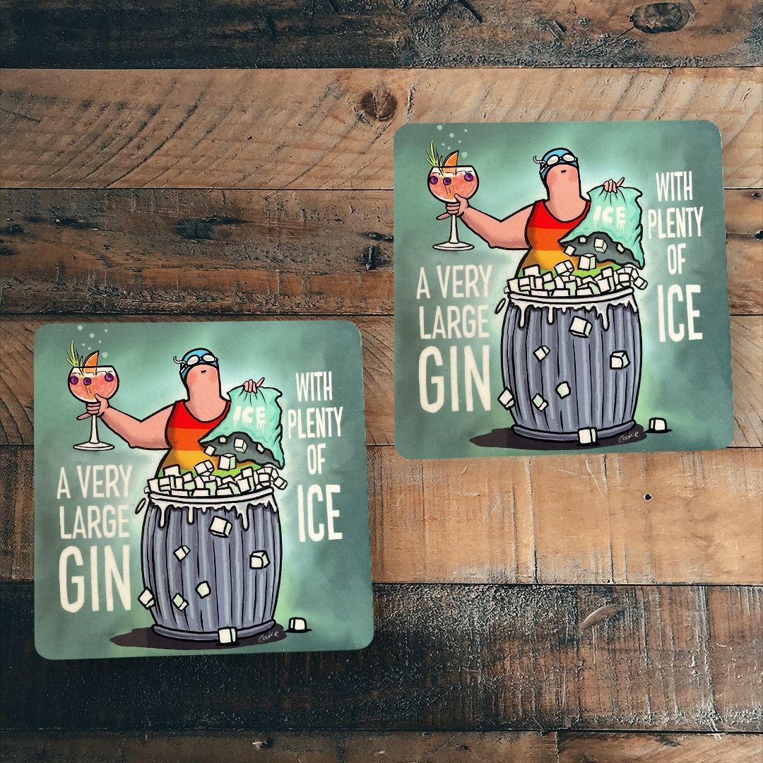 Flocker | Large Gin | Kimmer Coaster
