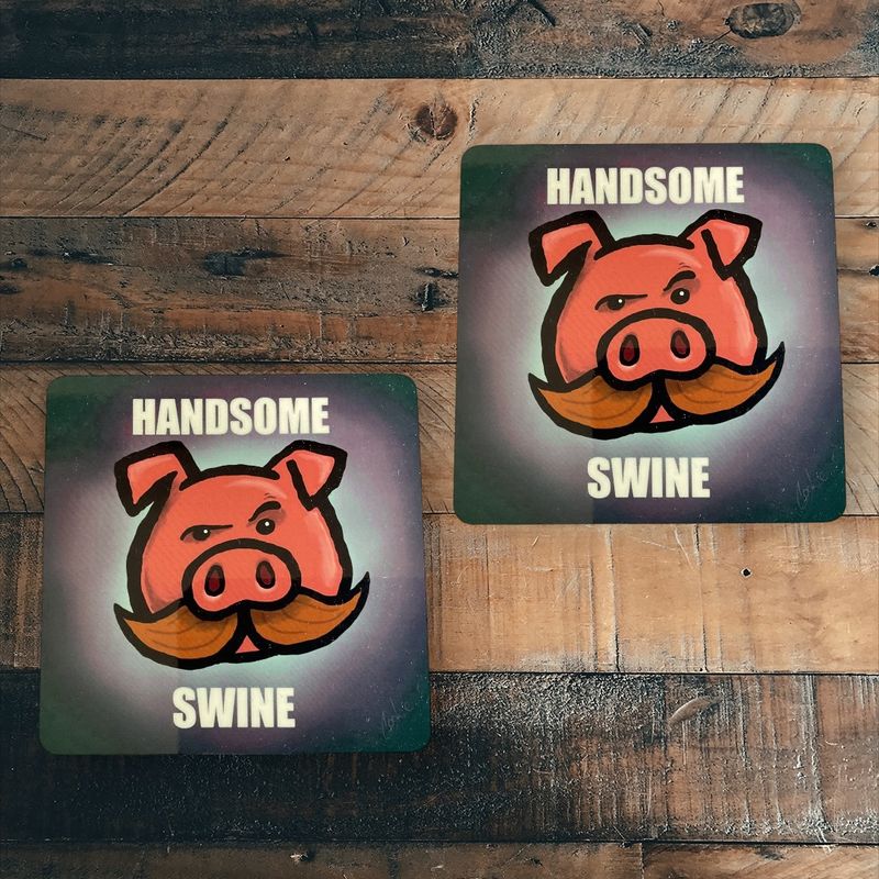 Flockers Coaster | Handsome Swine