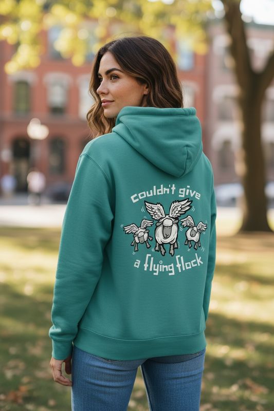 Flockers Rugged Hoodie | Couldn&#39;t Give A Flying Flock