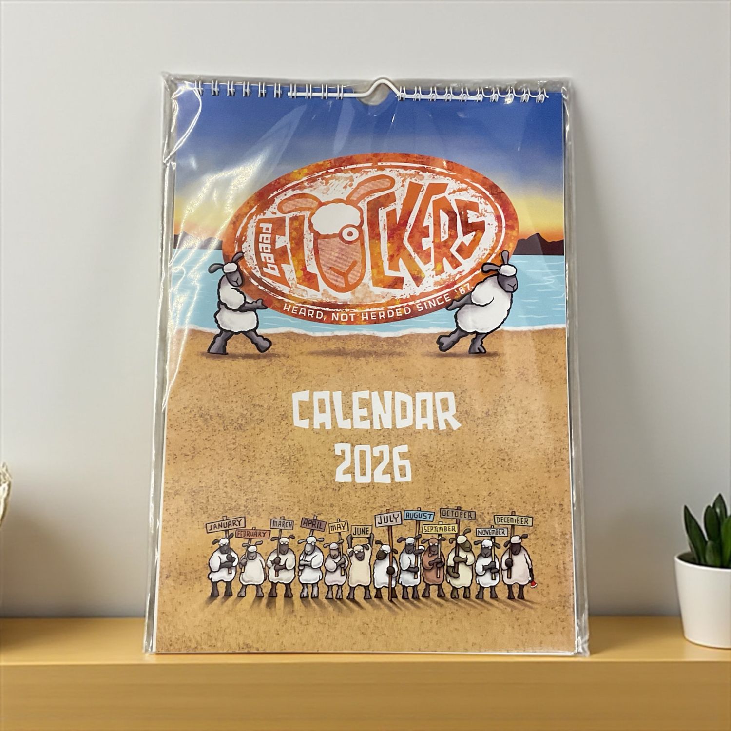Flockers A4 Wall Calendar 2026