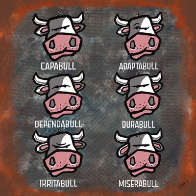 Flocker Fridge Magnet | Total Bull