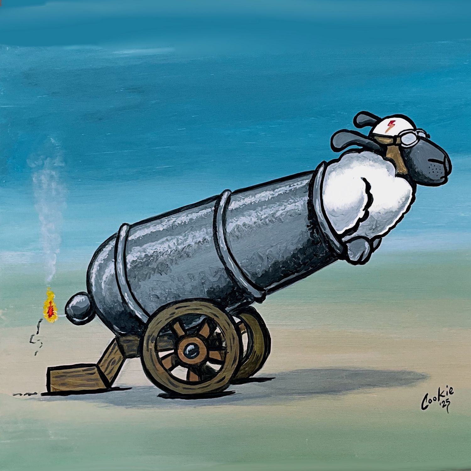 Flocker | Cannon | metal sign