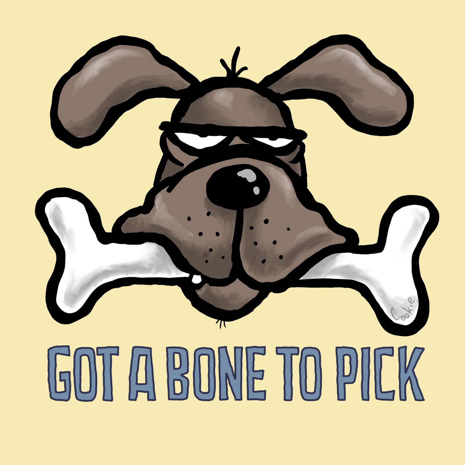Flocker | Got a Bone To Pick | Fridge Magnet