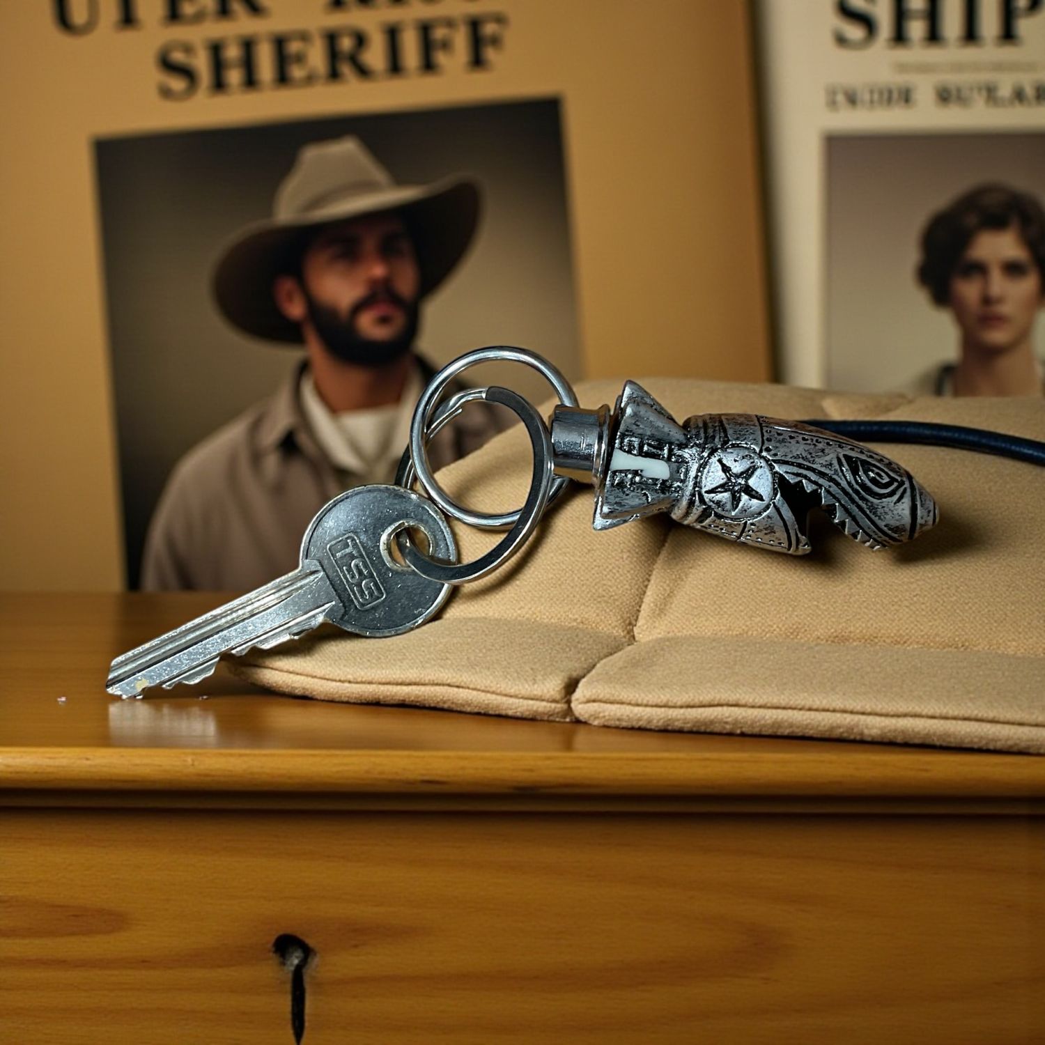 Cookie Classics Metal Keyring | Retro Shark